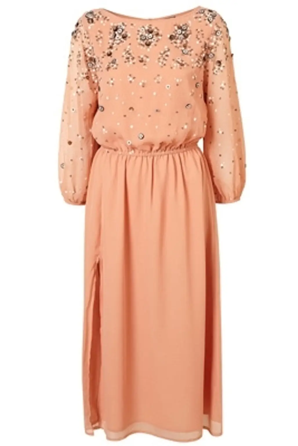 Topshop Limited Edition Scattered Bead Maxi Dress