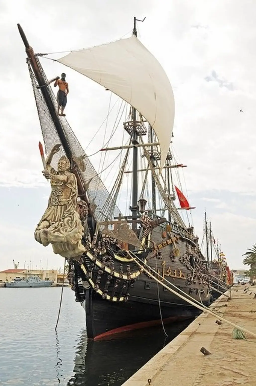 Pirate Ship in Sousse Harbor, Tunisia