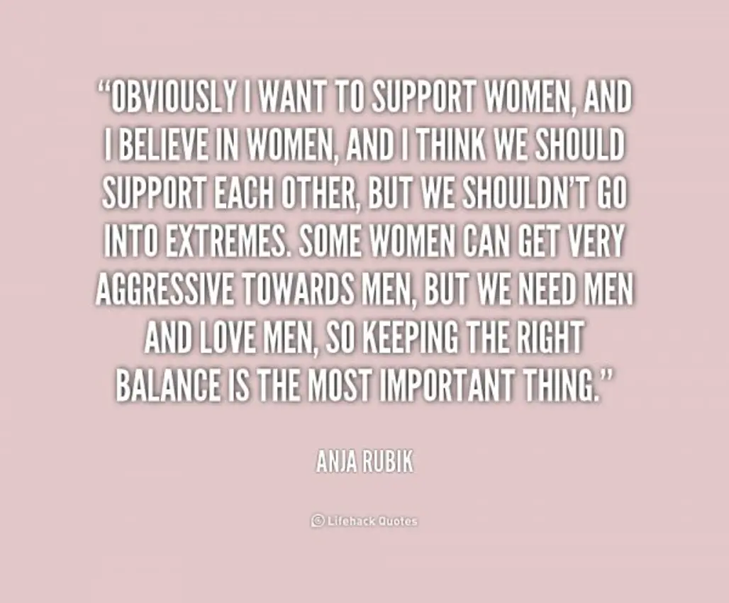 Anja Rubik on Feminism