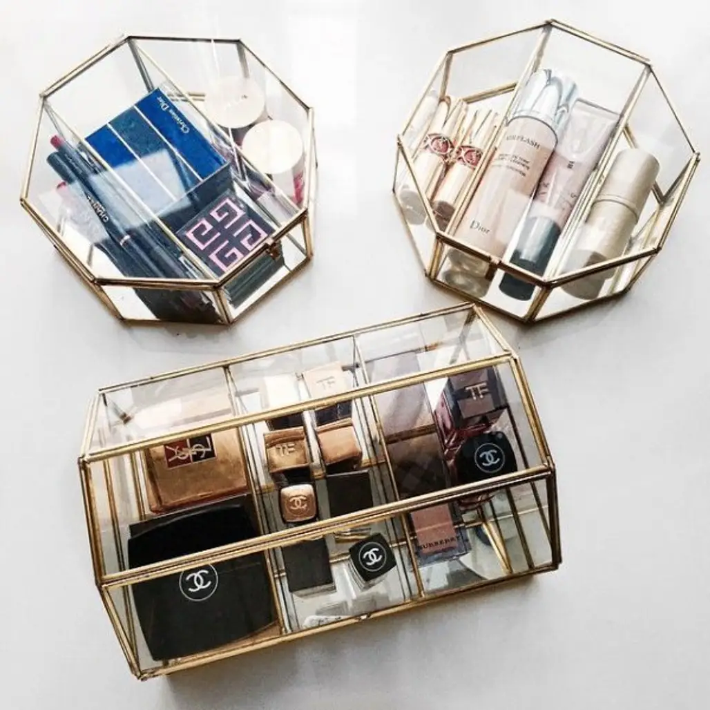 Mix and Match Glass Boxes for an Eclectic Look