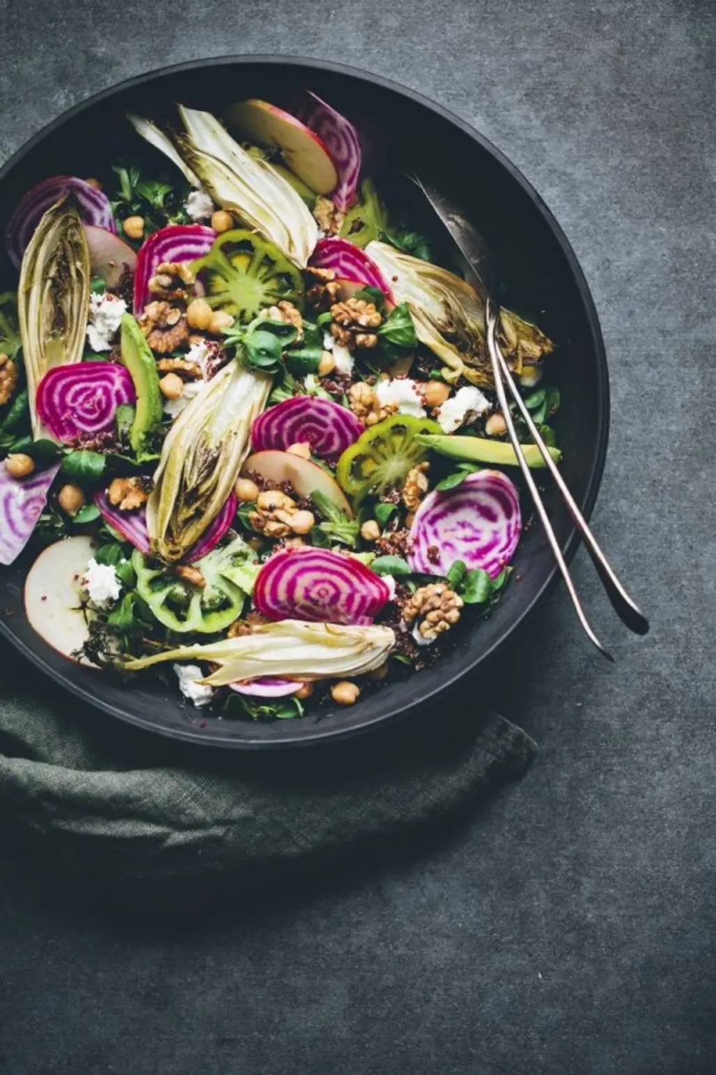 Chioggia Beet, Endive & Quinoa Rainbow Salad