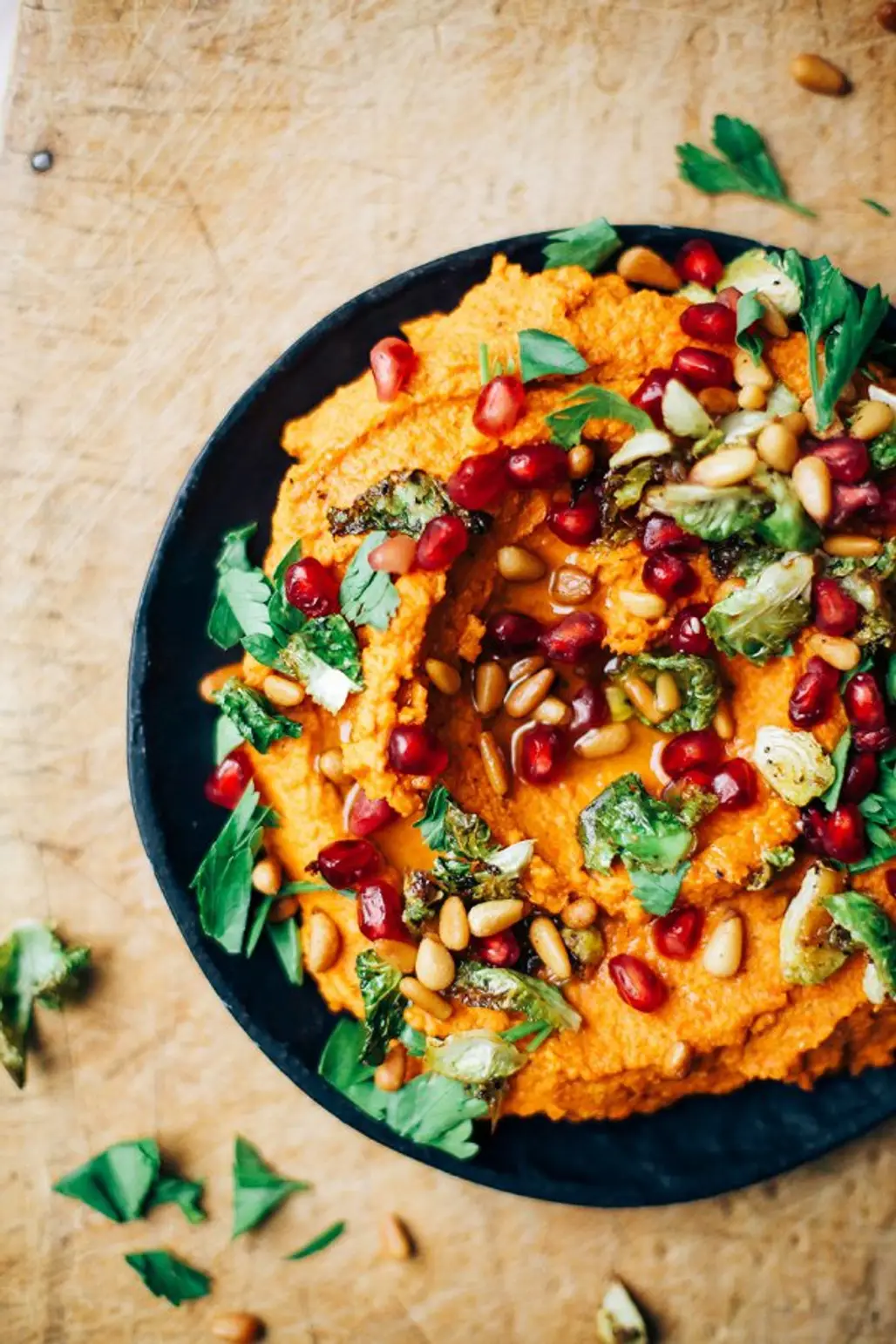 Roasted Carrot, Chickpea and Harissa Dip