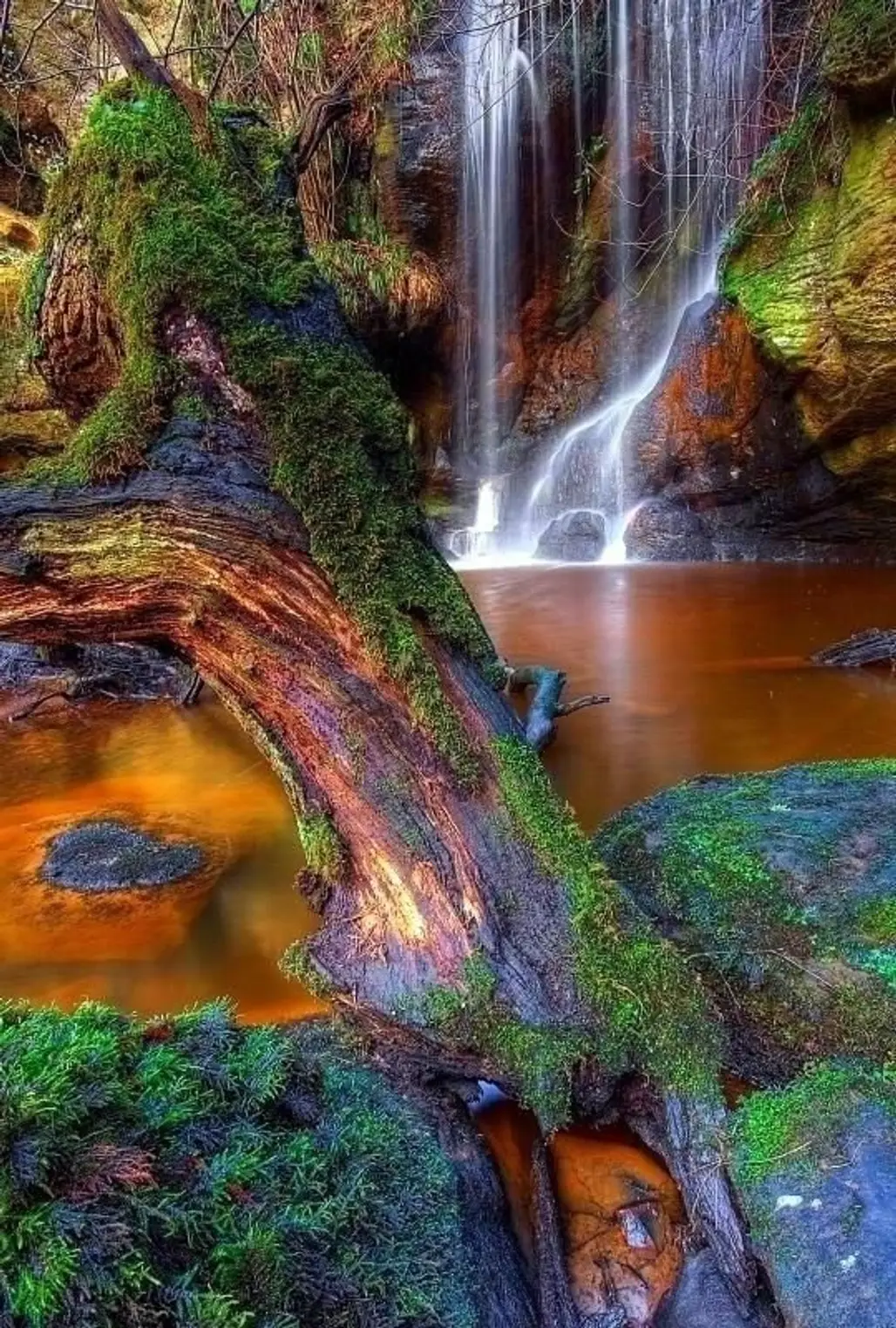 Roughting Linn Waterfall, England