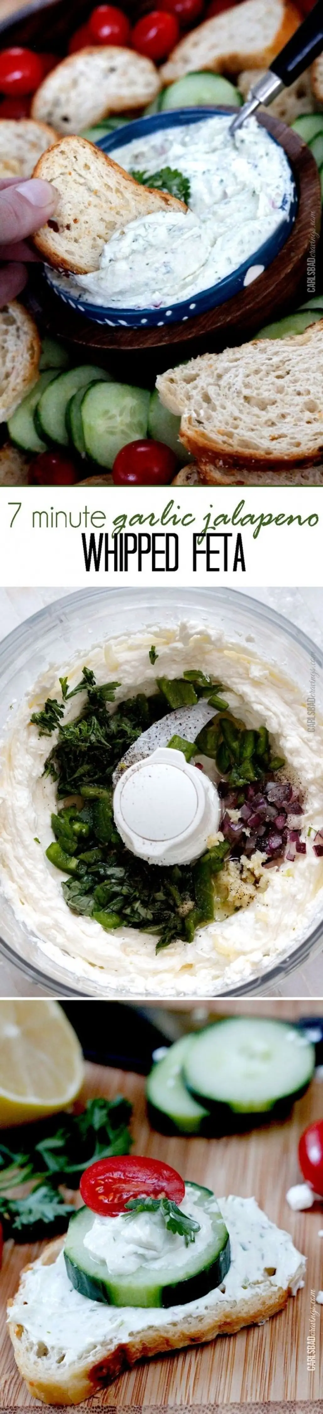 Garlic Jalapeno Whipped Feta Dip