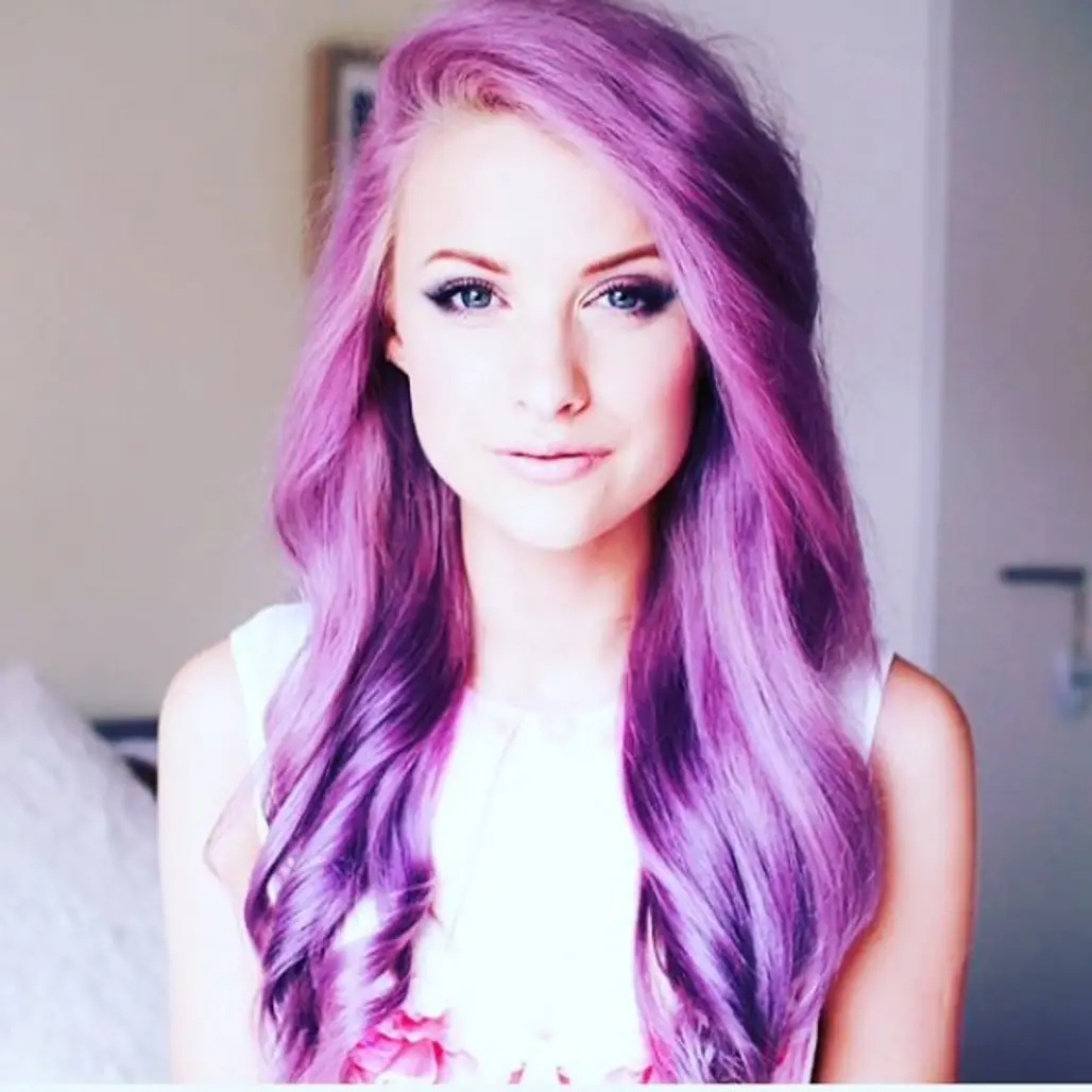 Her Perfect Purple Hair