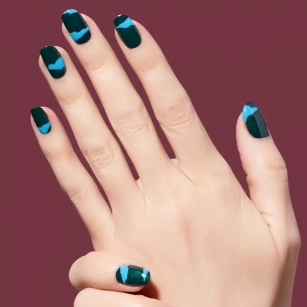 nail, manicure, finger, nail care, turquoise,