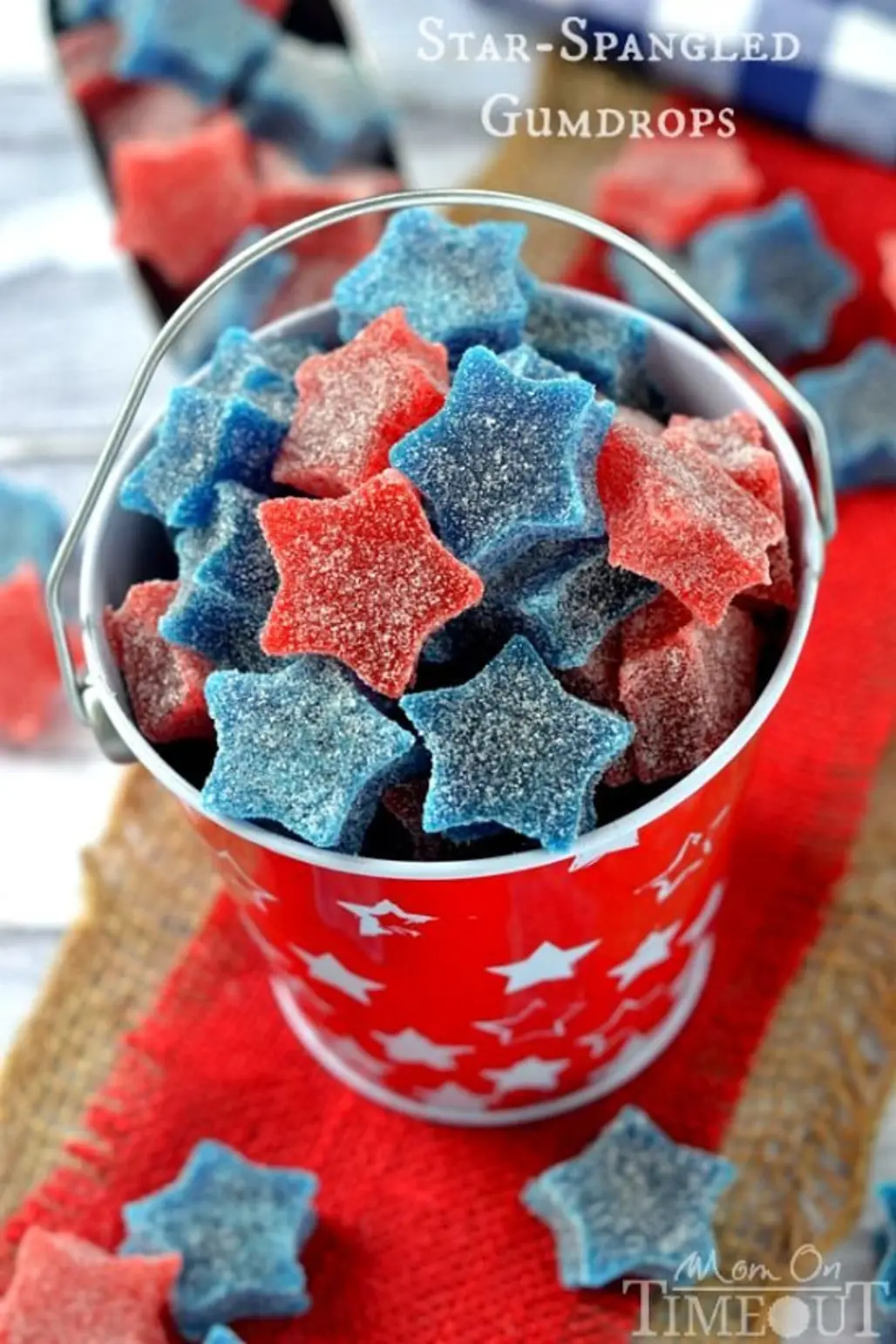 Easy to Make Star Spangled Gumdrops Are Perfect for Memorial Day