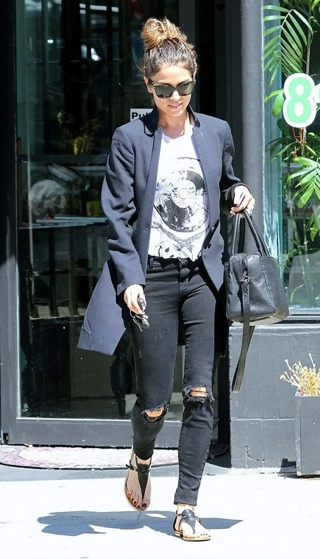 Nikki's Ripped Jeans + Graphic Tee