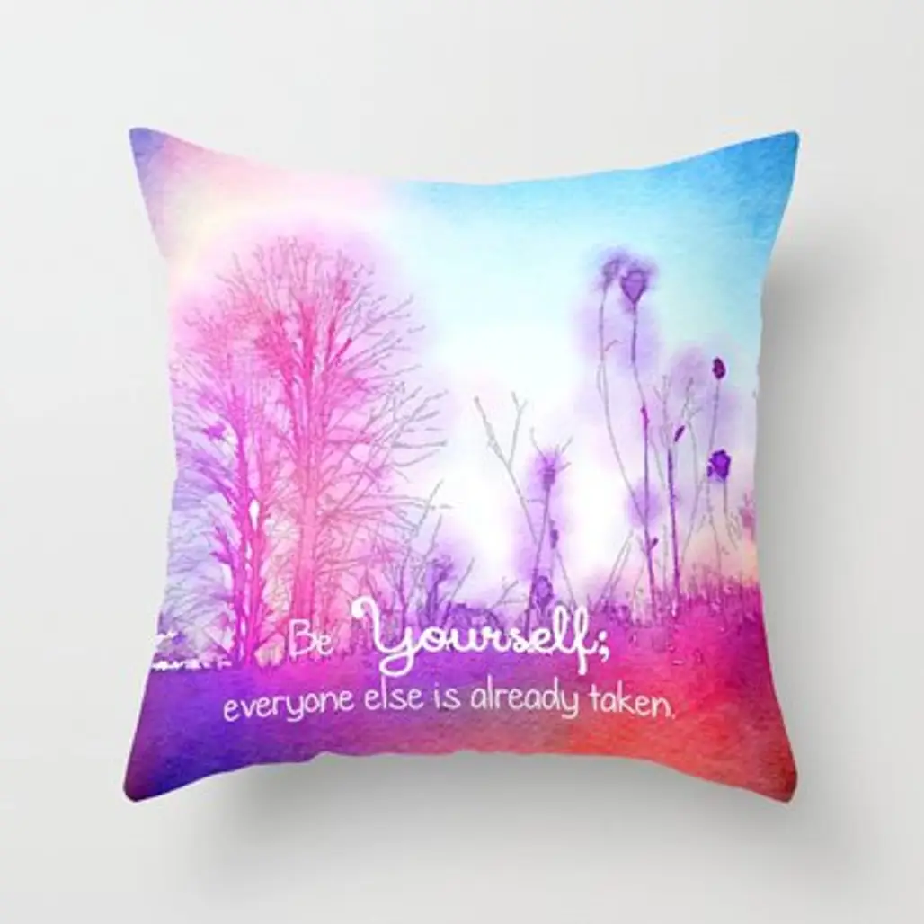 Be Yourself Throw Pillow