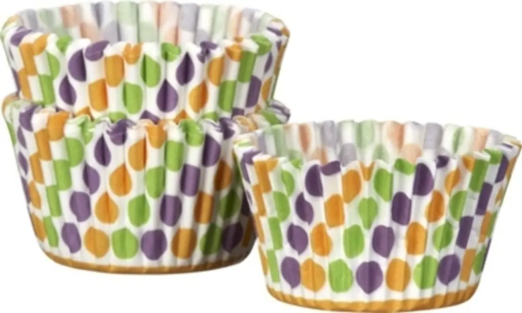Crate and Barrel Set of 50 Mini Cupcake Papers
