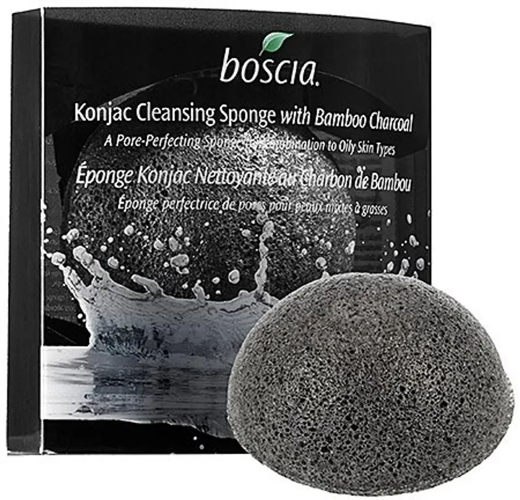 Boscia Konjac Cleansing Sponge with Bamboo Charcoal