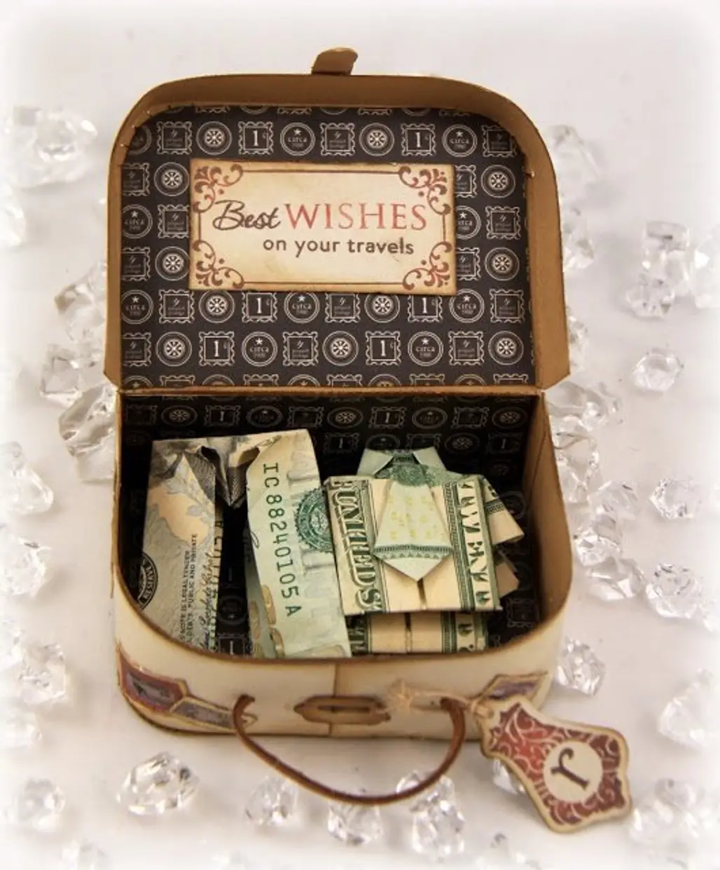 Vintage Suitcase, with Money!
