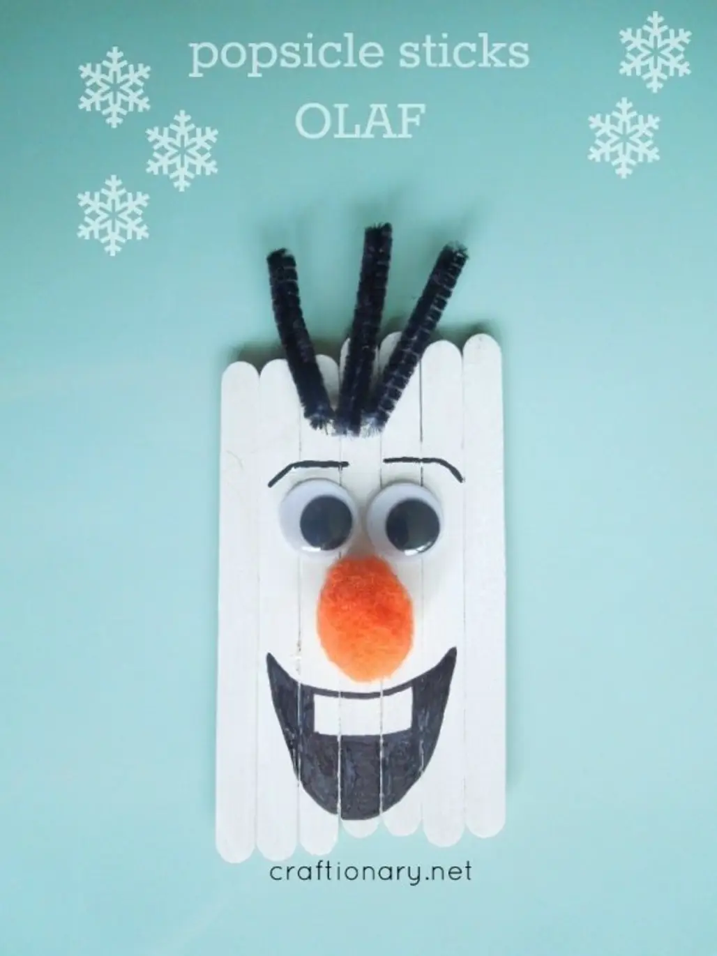Popsicle Sticks Olaf