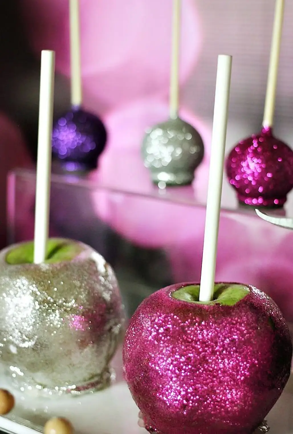 Edible Glitter Chocolate Covered Apples