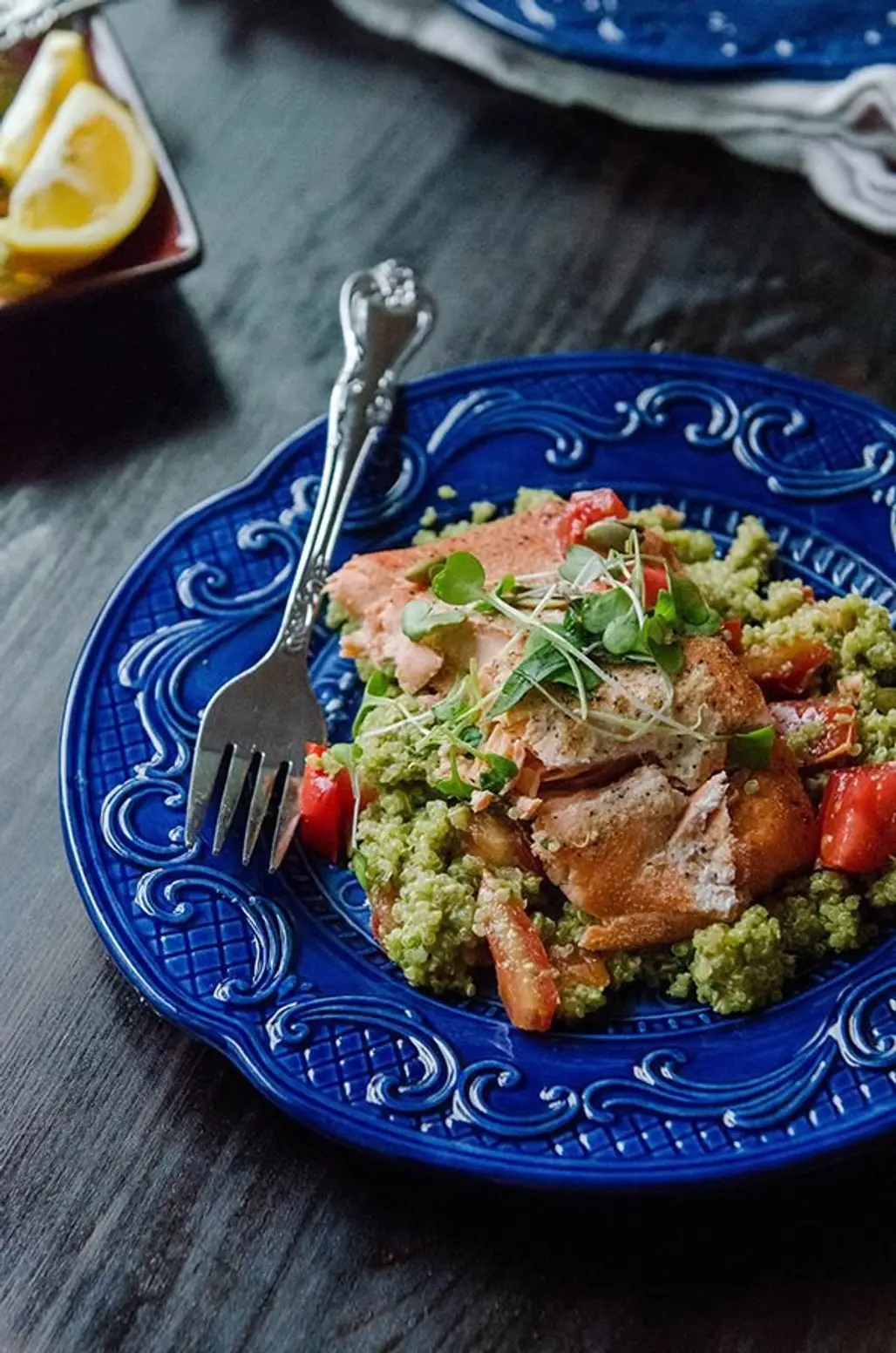 Salmon with Pepita Lime Butter