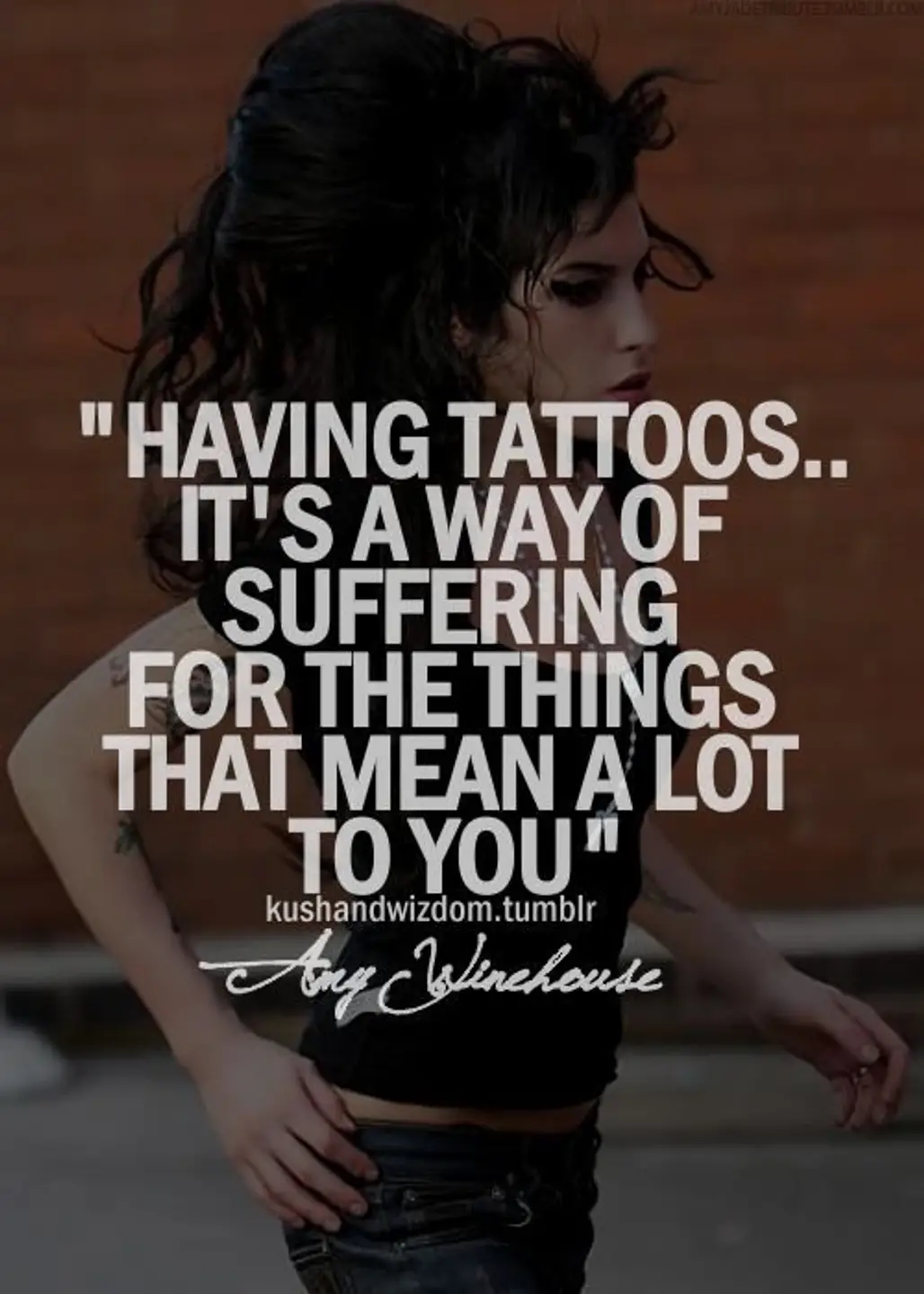 Tattoos Require Suffering
