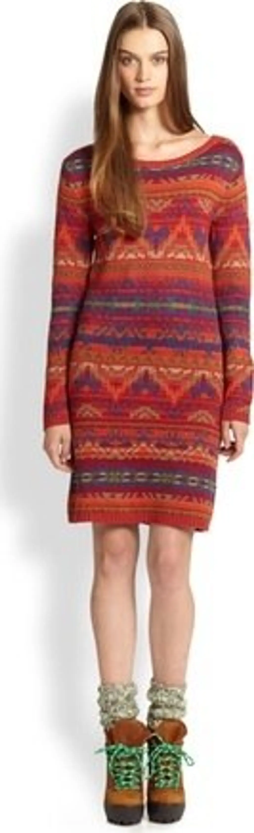Patterned Knit Dress