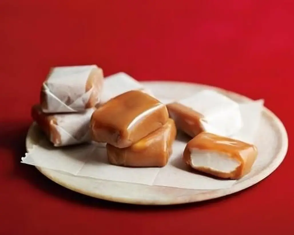 Homemade Marshmallow Filled Caramels