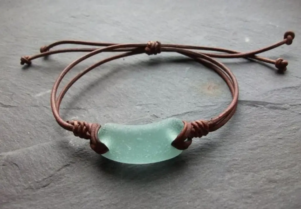Add an Aqua Sea Glass Bracelet to Your Wardrobe