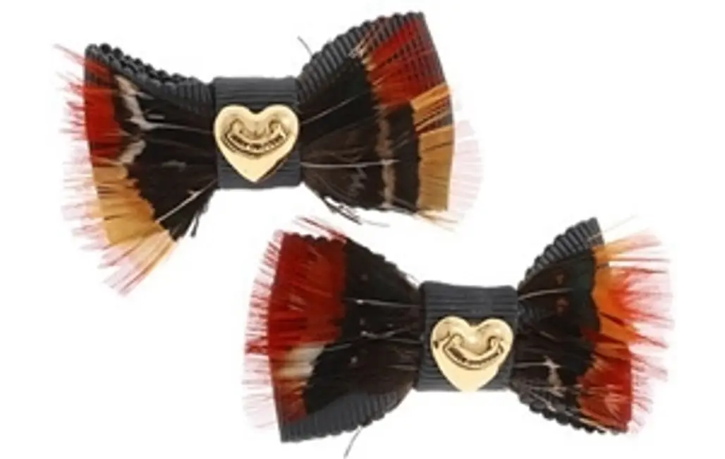 Juicy Couture Feather Barrettes