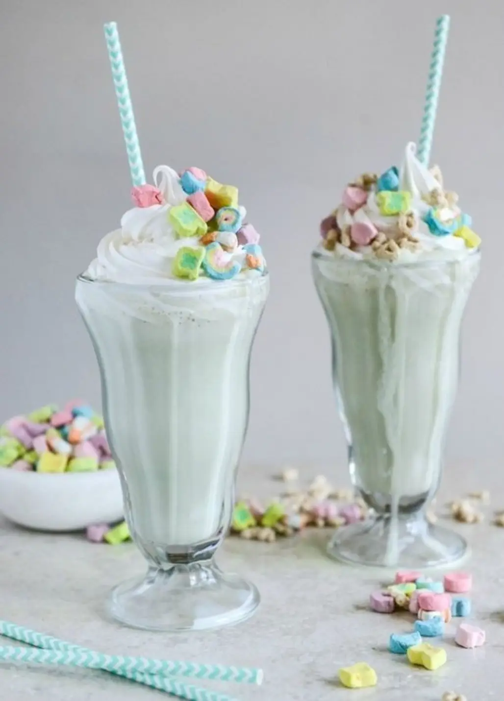 Boozy Lucky Charms Cereal Milkshakes