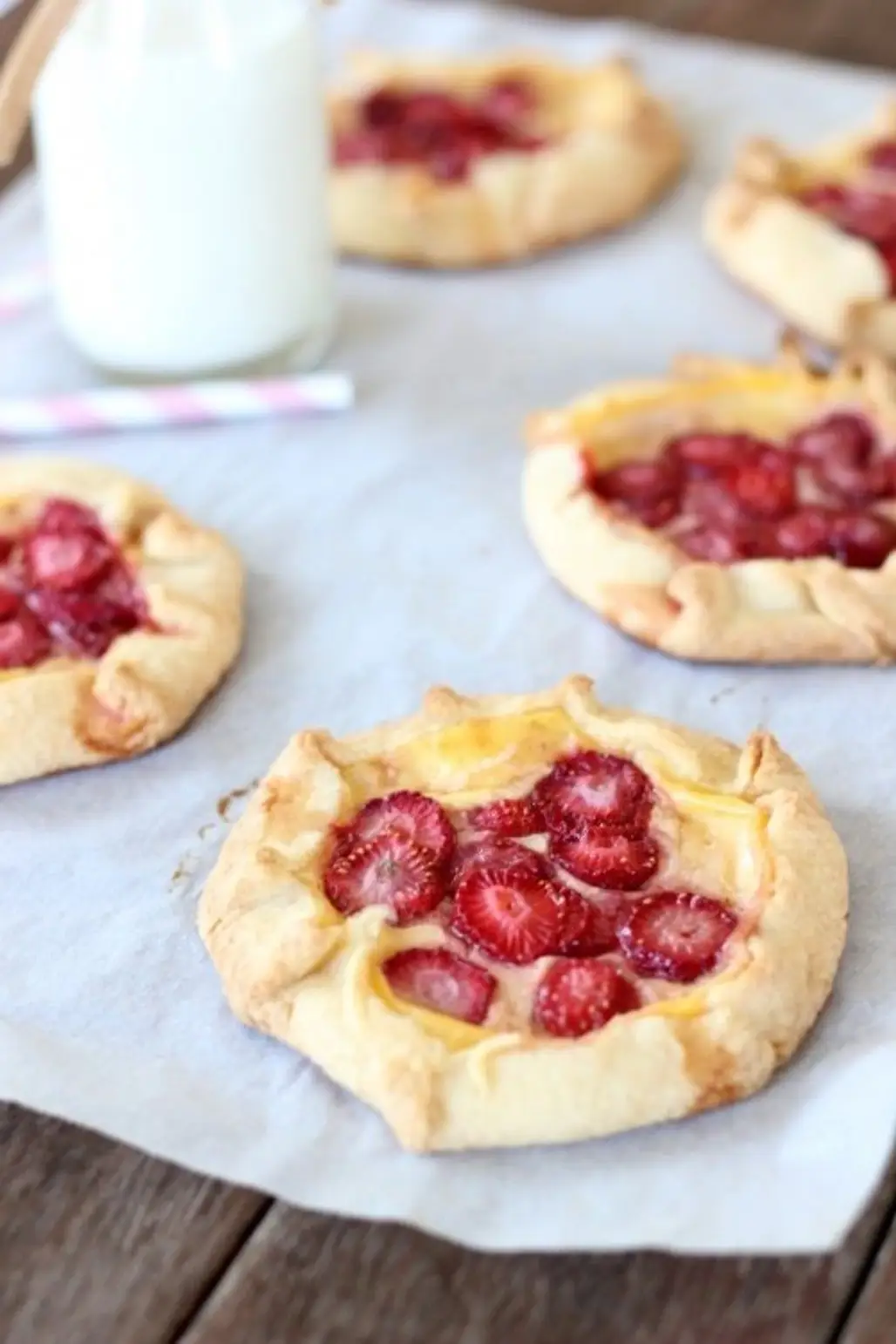 Strawberry and Custard Galettes