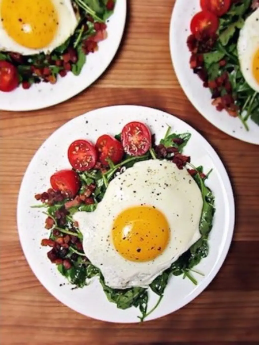 Eggs with Greens and Tomatoes