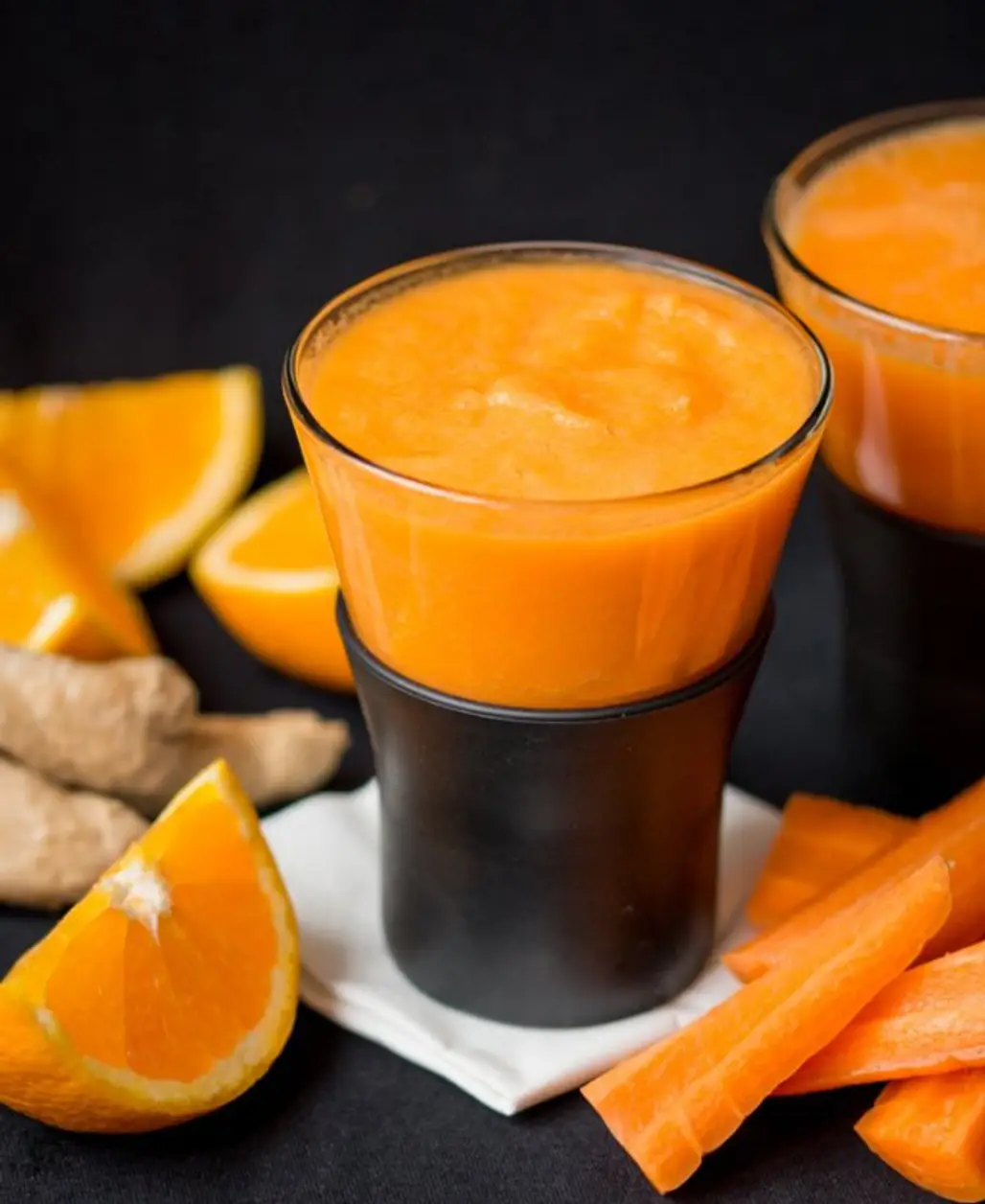 Orange, Carrot and Ginger Hot Smoothies