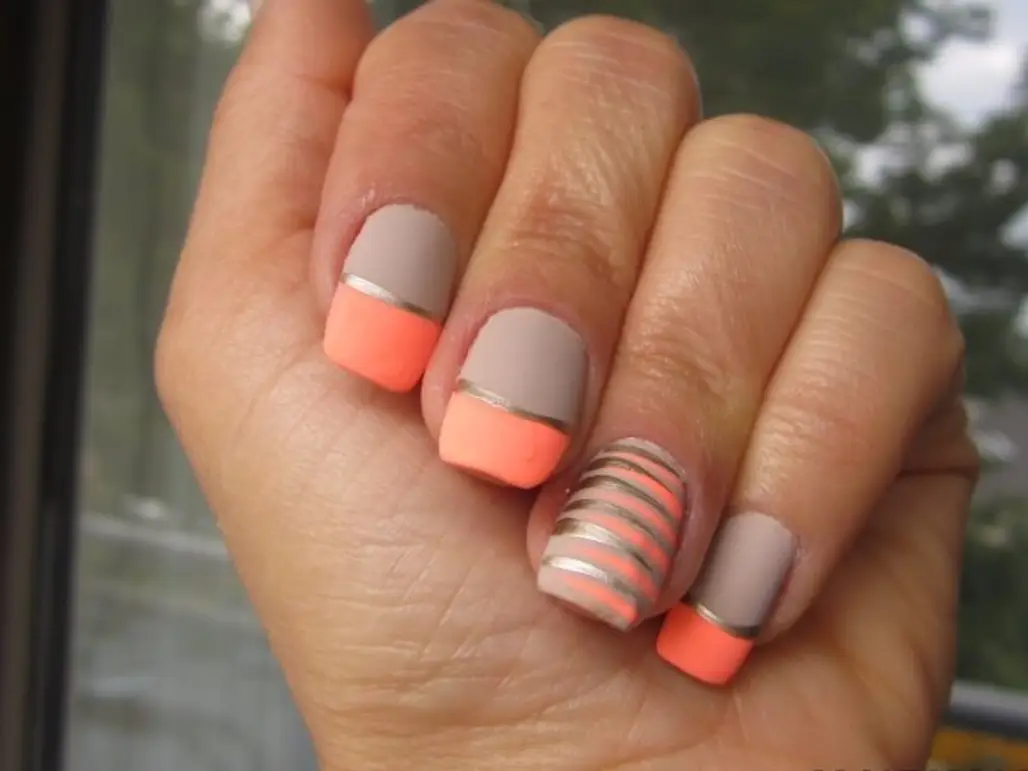 Coral and Grey