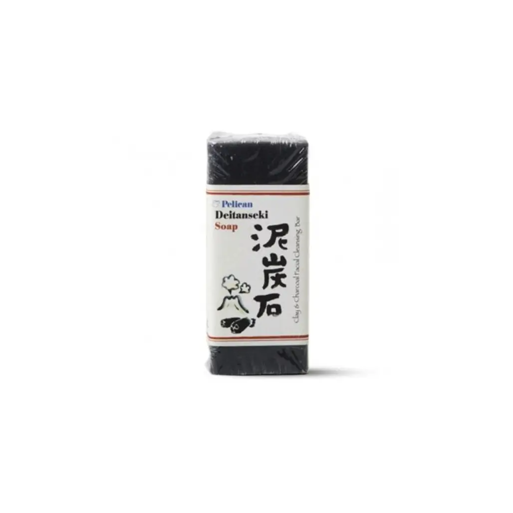 Nippon Kodo Deitanseki Soap, Clay & Charcoal Facial Cleansing Bar