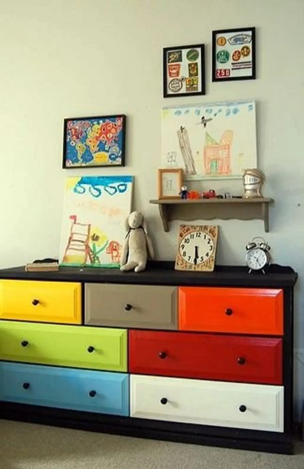 Paint Each Drawer a Different Color