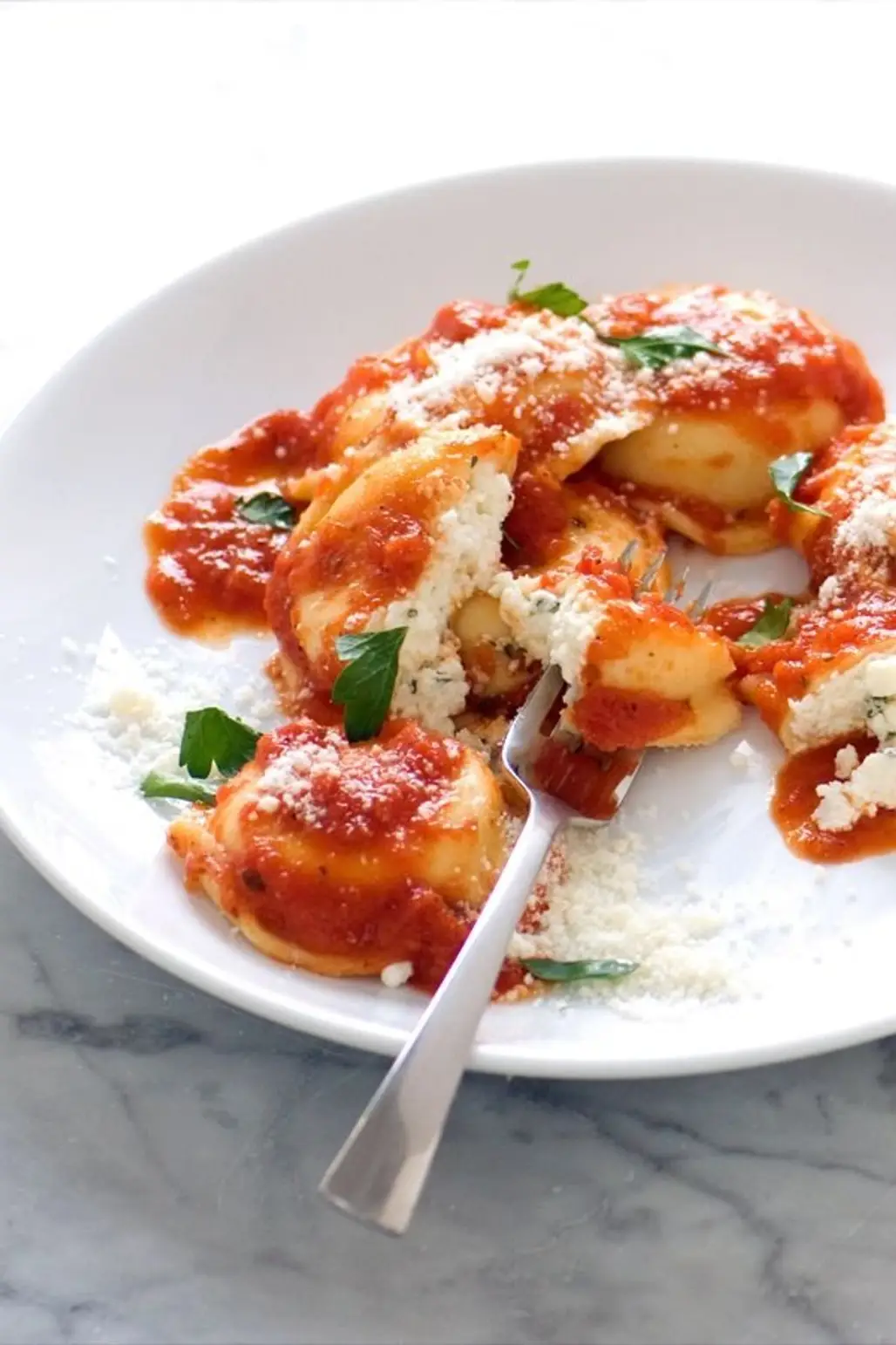 Ricotta and Spinach Filled Ravioli