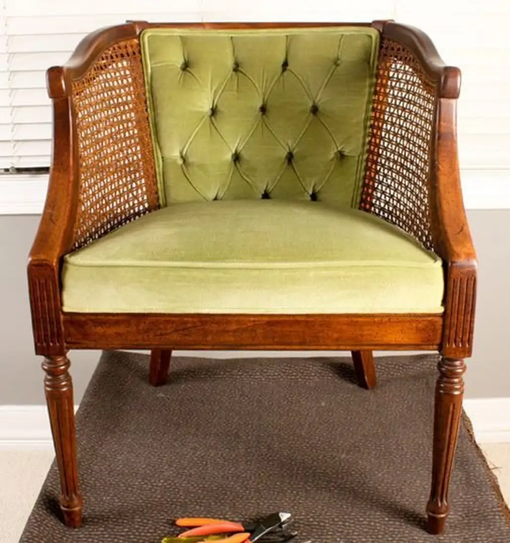How to French Tuft a Cane Chair