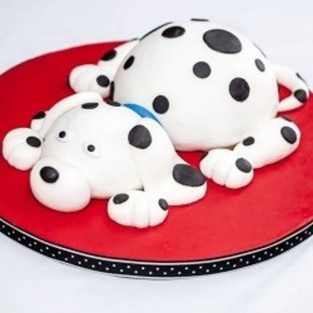 Cute Dalmatian Cake