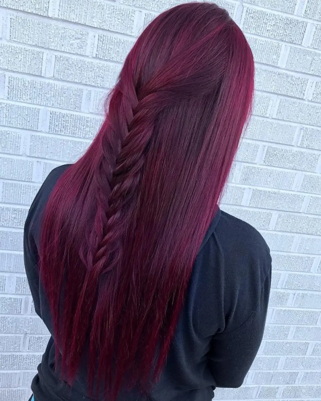 Hair, Red, Hairstyle, Hair coloring, Pink,