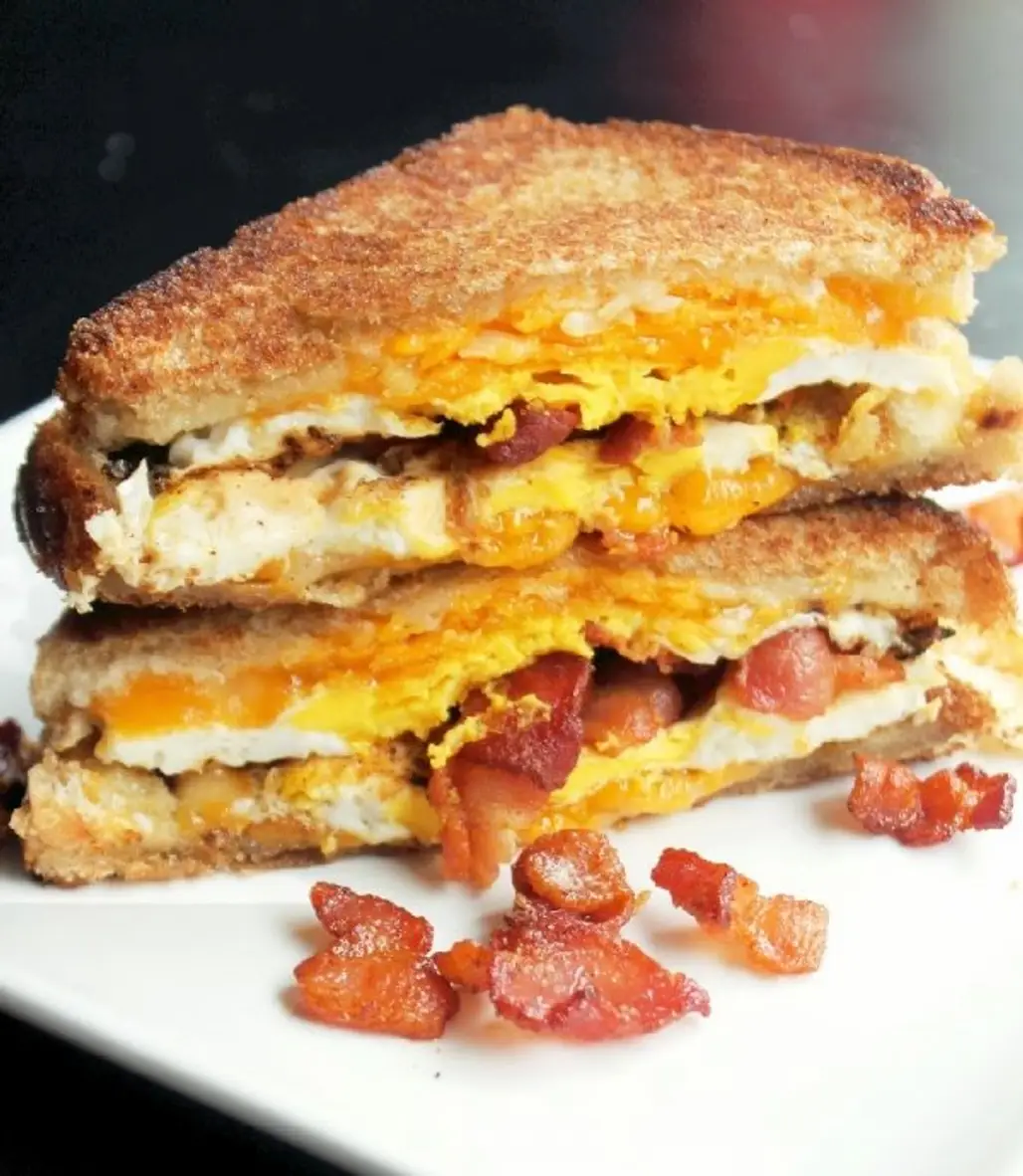 Bacon, Egg, and Cheese Grilled Cheese Sandwich