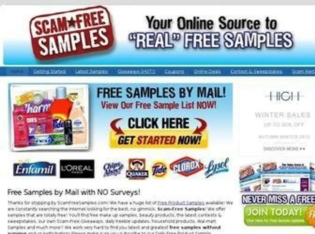 Scam Free Samples