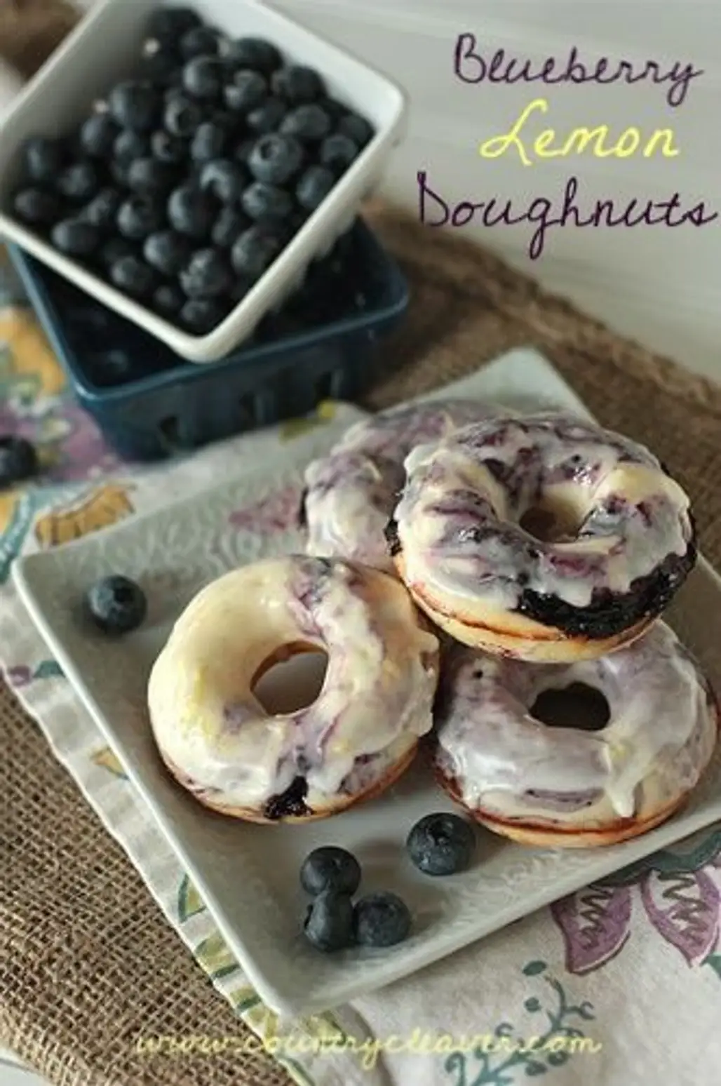 Blueberry Lemon Doughnuts