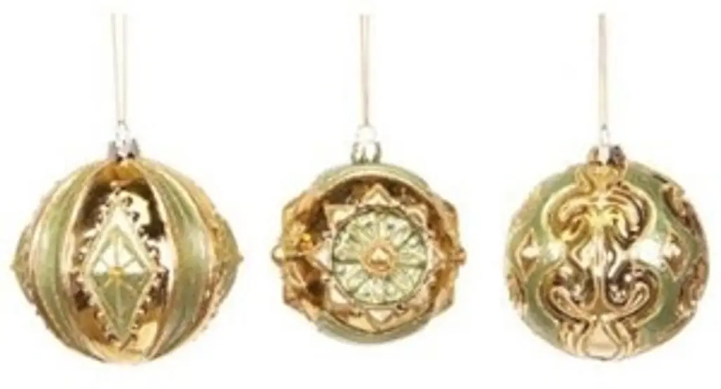 12 Piece Set of Brass Ornaments