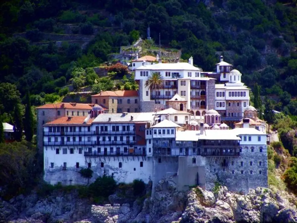 Osiou Gregoriou Monastery,historic site,town,landmark,castle,