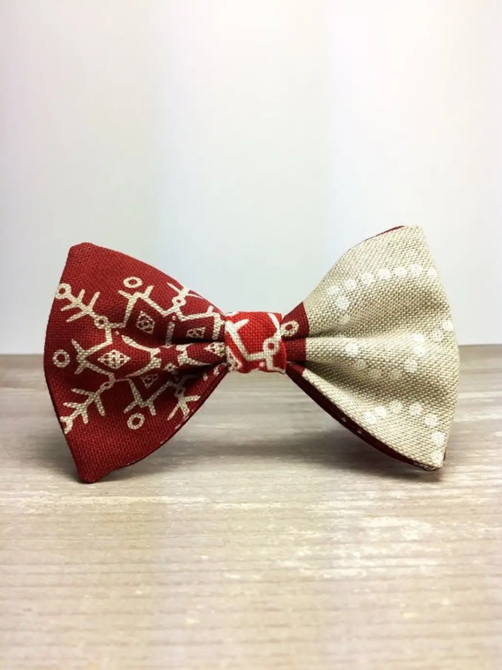 Pre Tied Red Christmas Bow Tie
