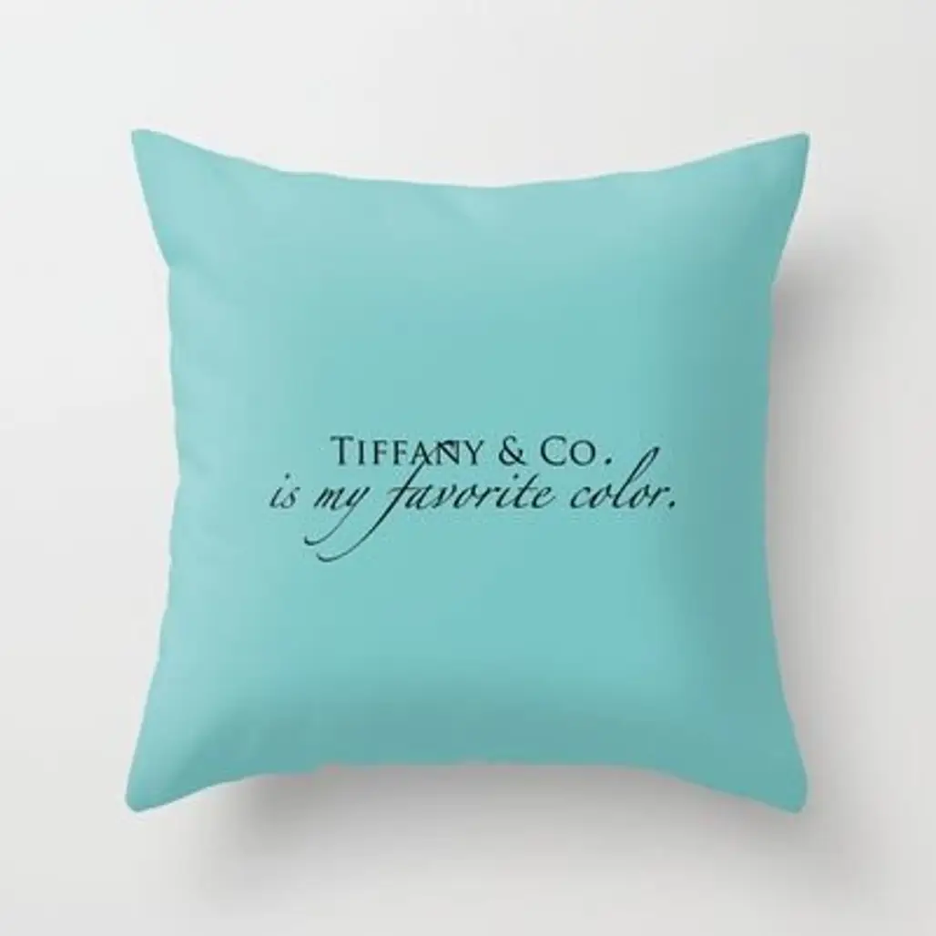 Tiffany Blue Throw Pillow