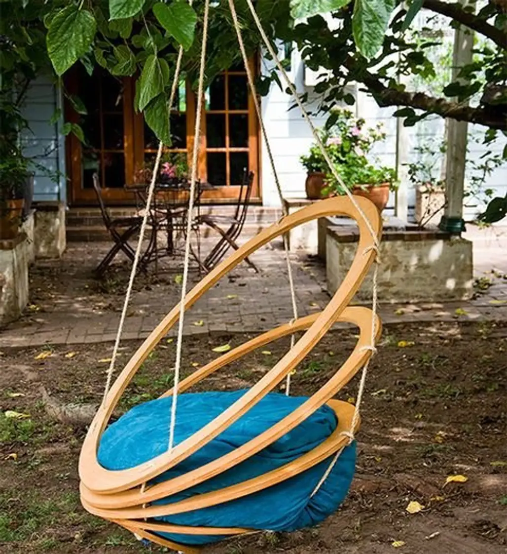 Crafty Wood Hanging Chair