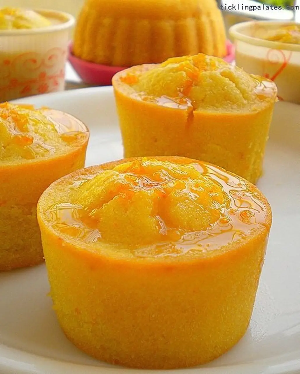 Orange Muffins with Orange Glaze