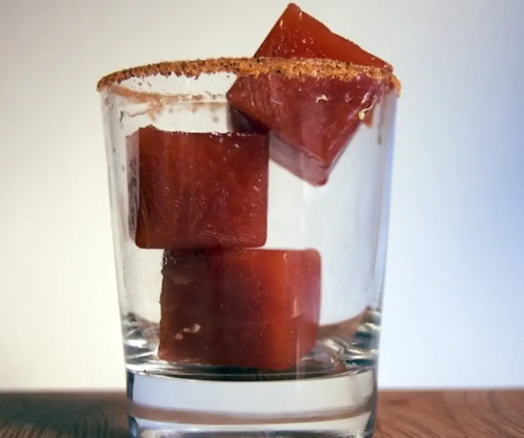 Bloody Mary Ice Cubes (serve in Vodka)