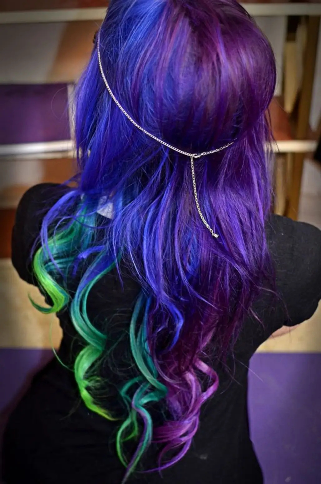 hair,color,purple,blue,hair coloring,