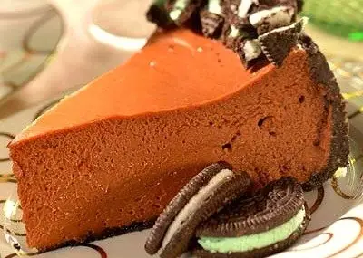 Chocolate Fudge-Mint Cheesecake