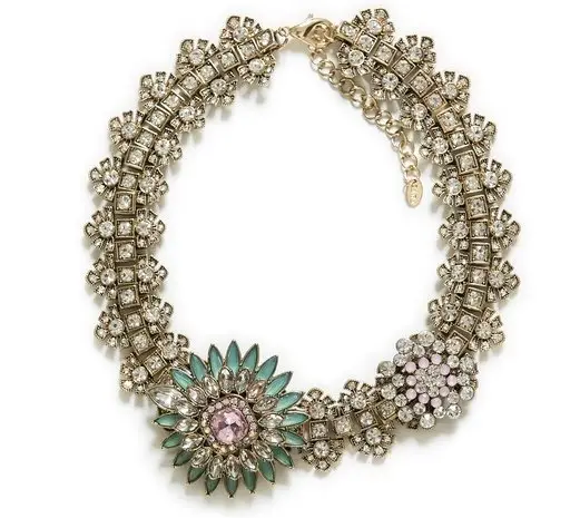 Zara Crystal Flower Necklace