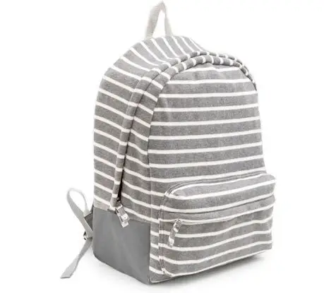 Poketo Striped Fleece Backpack