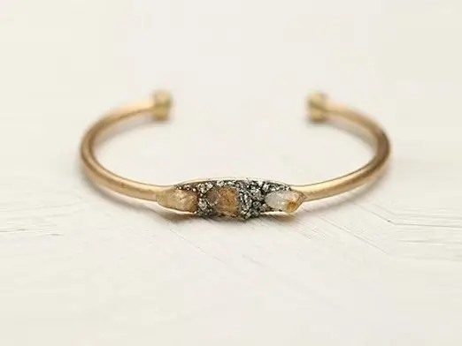 Free People Pyrite and Stones Cuff